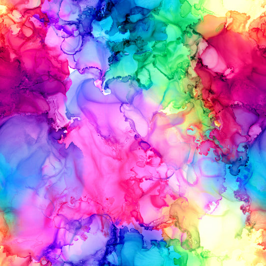 Rainbow Alcohol Ink 12x12 Patterned Vinyl Sheet