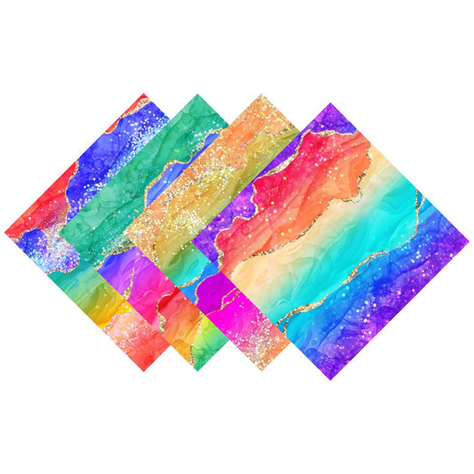 Rainbow Agate Patterned Vinyl Pack