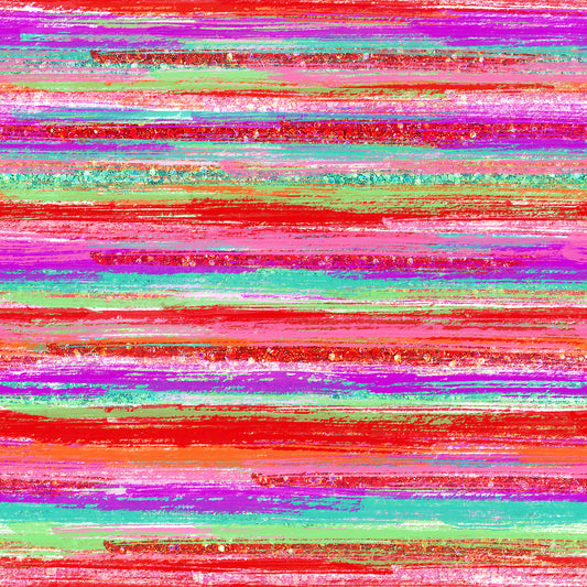 Faux Rainbow Glitter Streaks 12x12 Patterned Vinyl Sheet