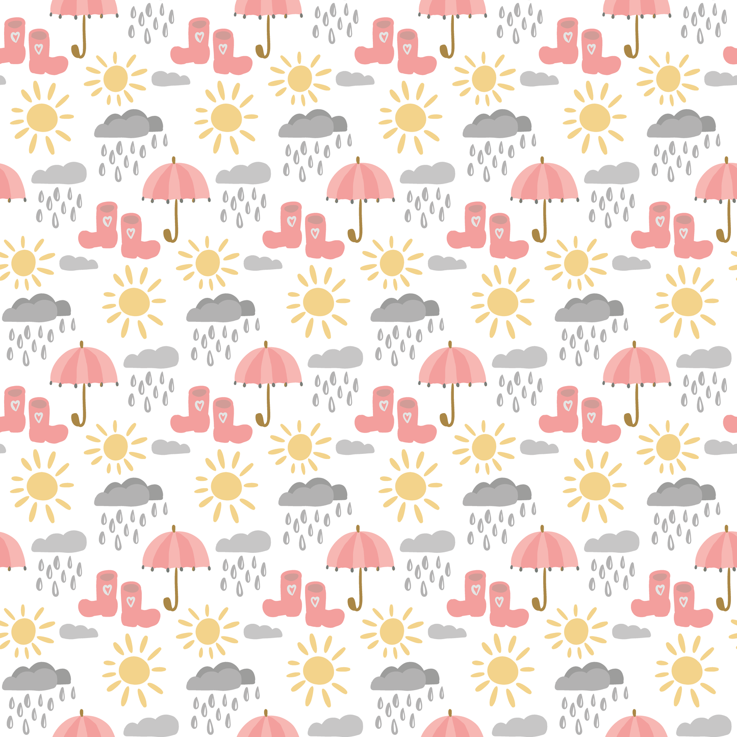 Rainy Day Patterned Vinyl Sheet