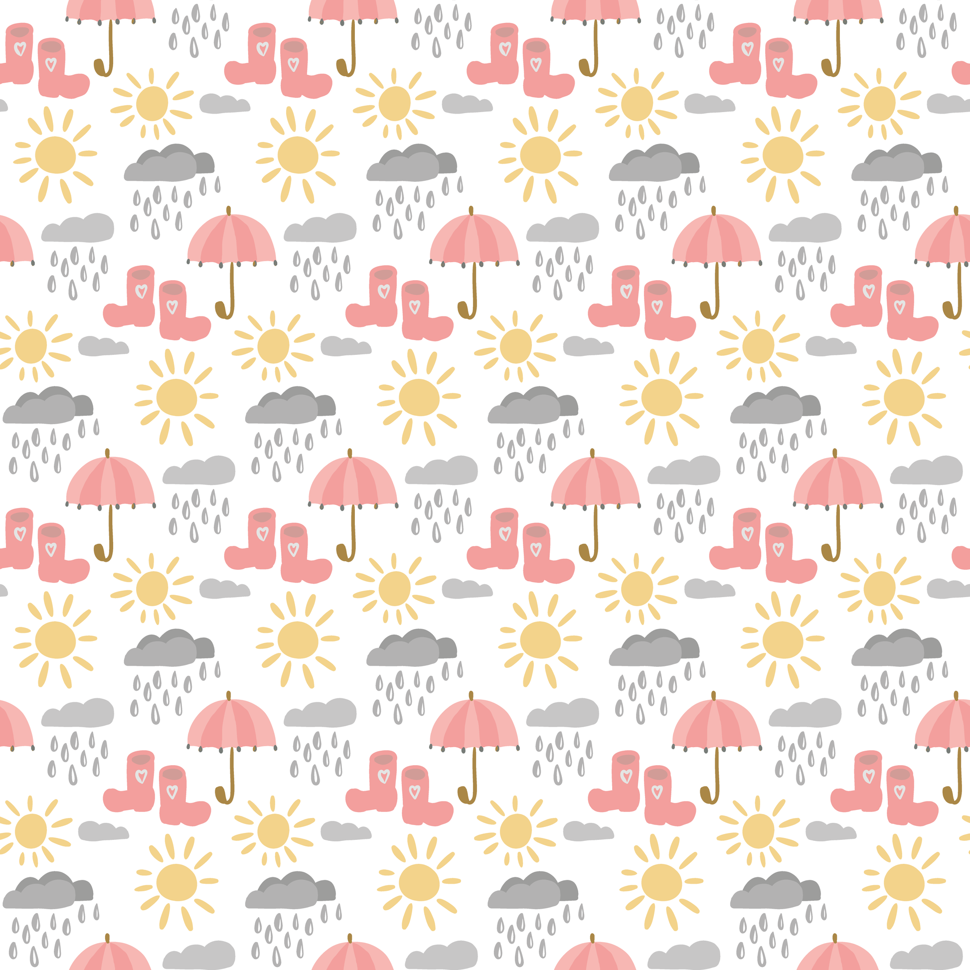 Rainy Day Patterned Vinyl Sheet