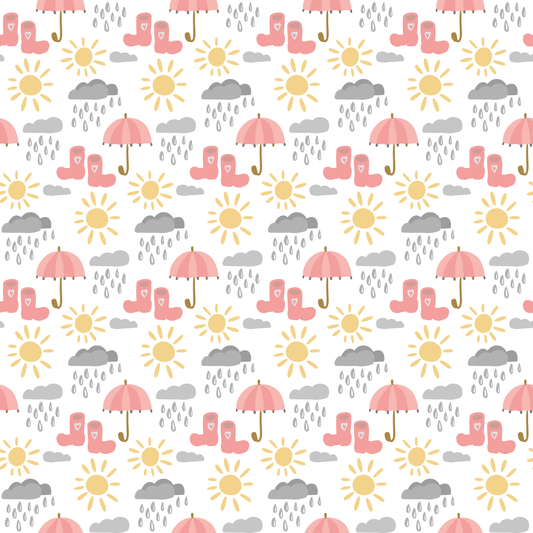 Rainy Day Patterned Vinyl Sheet