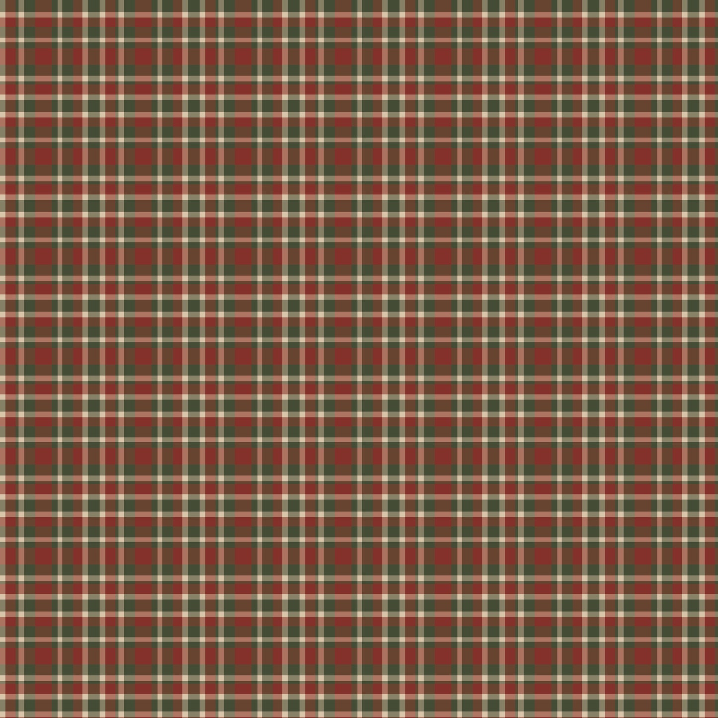 Red & Green Tartan Plaid 12x12 Patterned Vinyl Sheet
