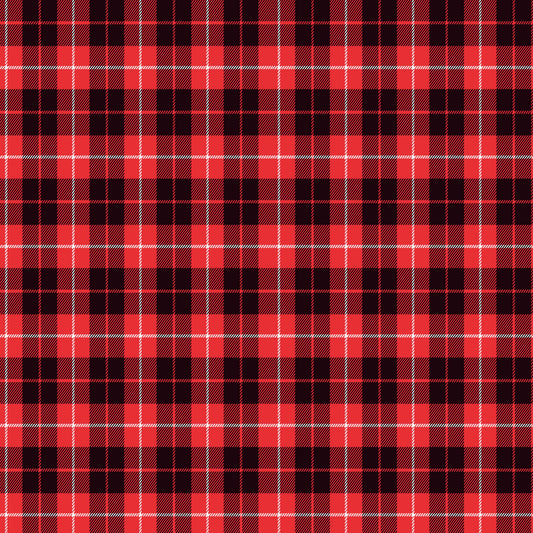 Classic Red Plaid 12x12 Patterned Vinyl Sheet