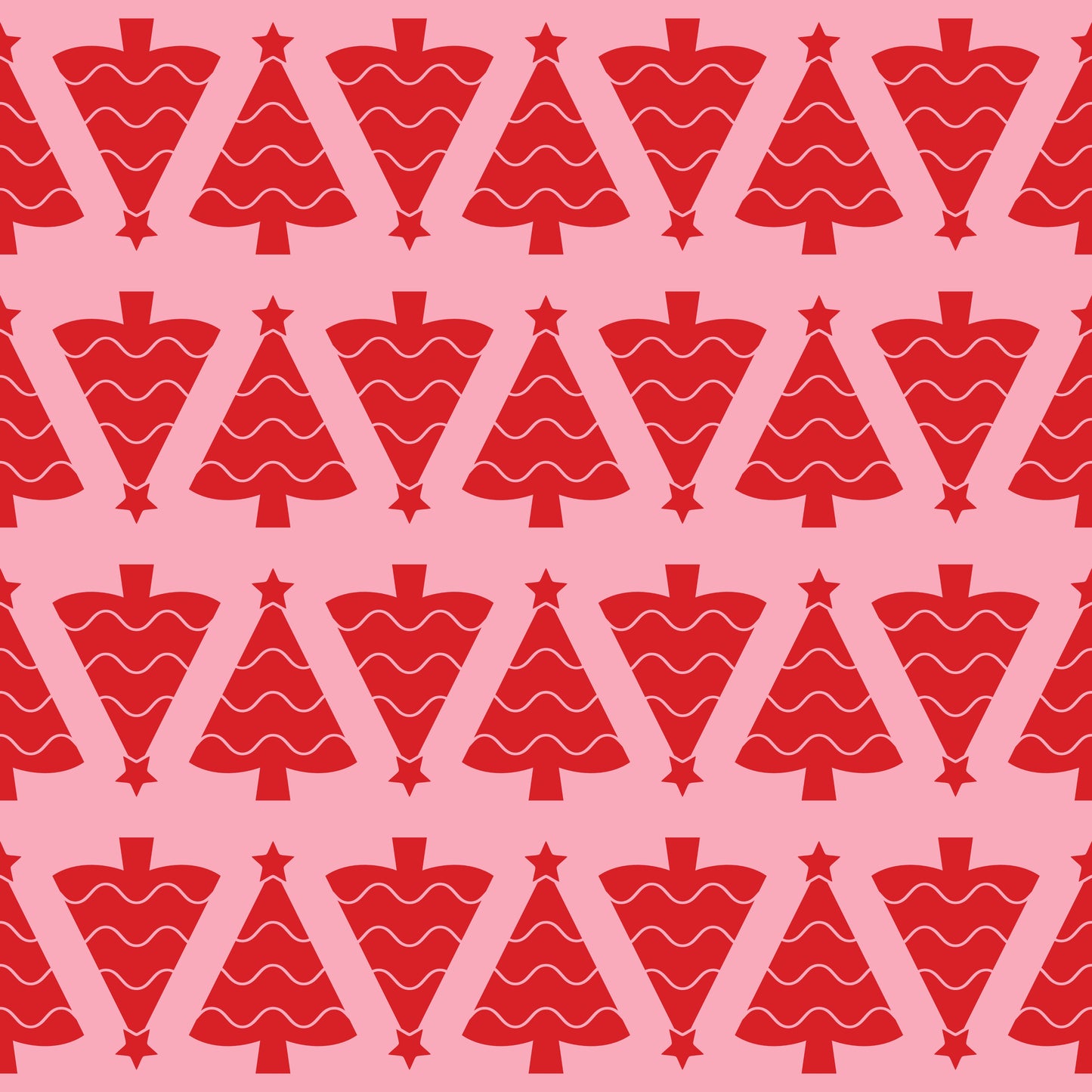 Red Christmas Tree 12x12 Patterned Vinyl Sheet