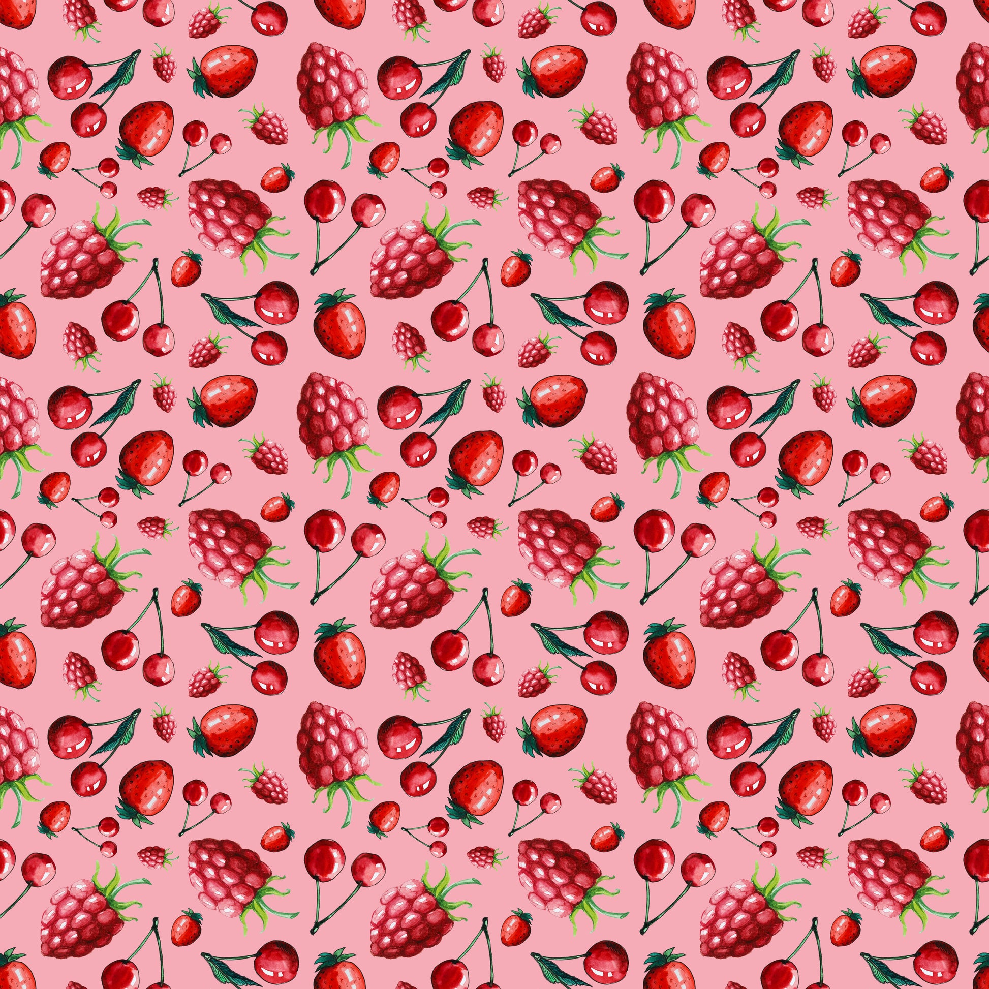 Red Fruits 12x12 Patterned Vinyl Sheet