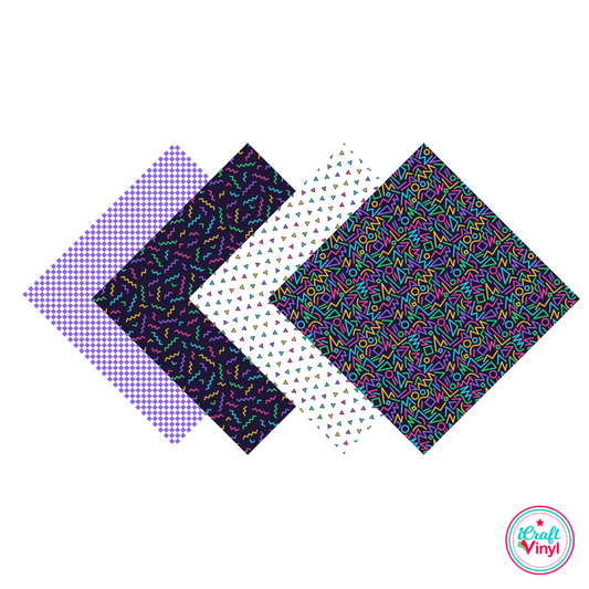 Retro Patterned HTV Pack