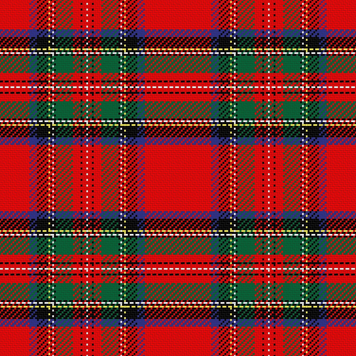 Scottish Tartan 12x12 Patterned Vinyl Sheet