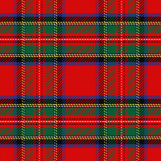 Scottish Tartan 12x12 Patterned Vinyl Sheet