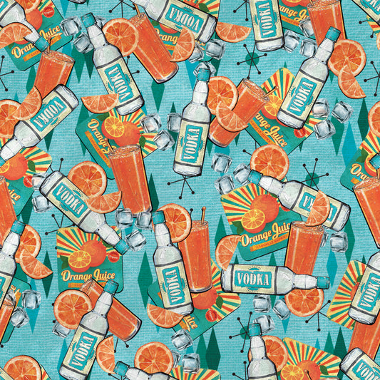 Screwdriver Cocktail 12x12 Patterned Vinyl Sheet