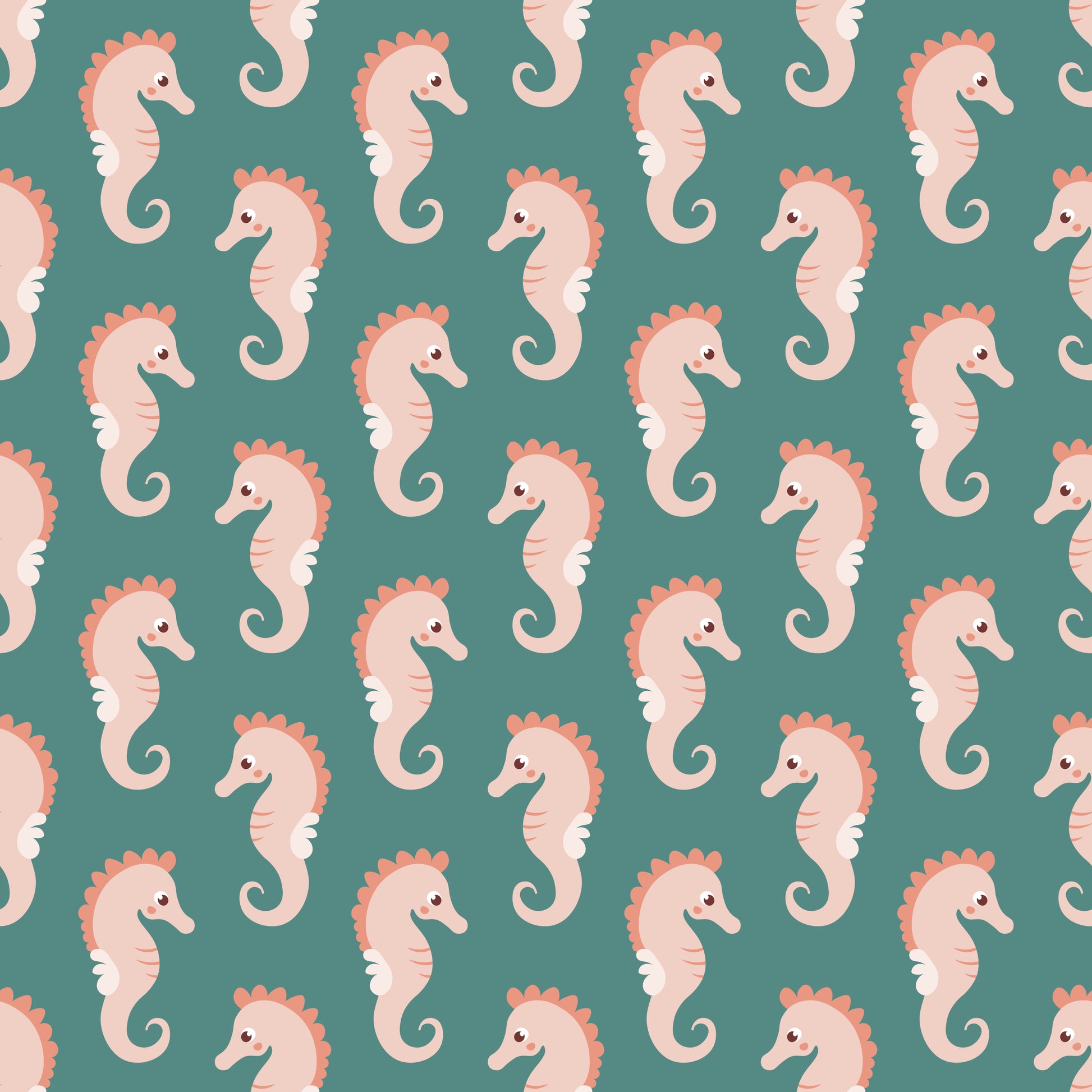 Seahorses 12x12 Patterned Vinyl Sheet