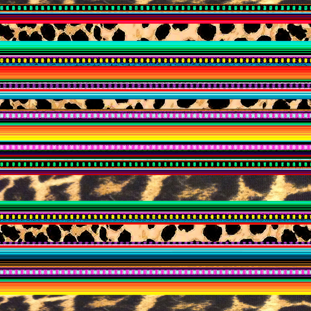 Leopard Serape 12x12 Patterned Vinyl Sheet