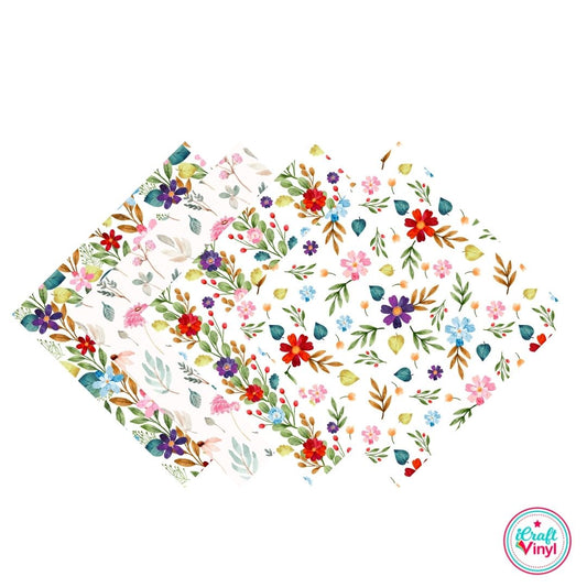 Shades of Spring Watercolor Florals Patterned Pack
