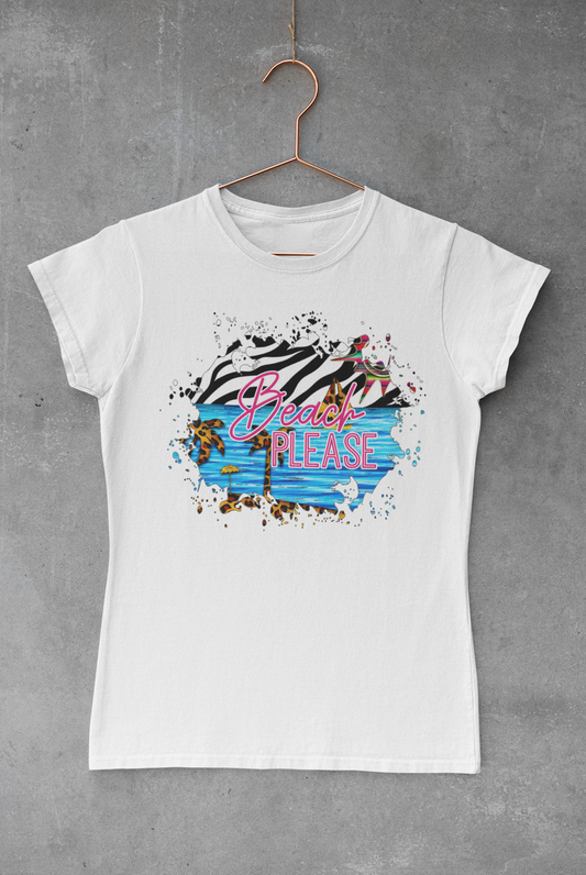 Beach Please Zebra Background Transfer