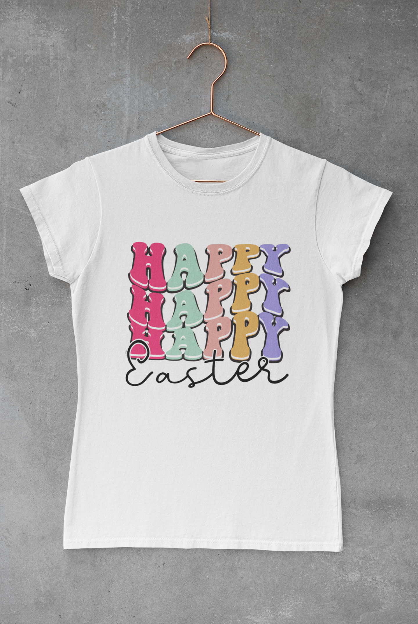 Stacked Happy Easter Transfer