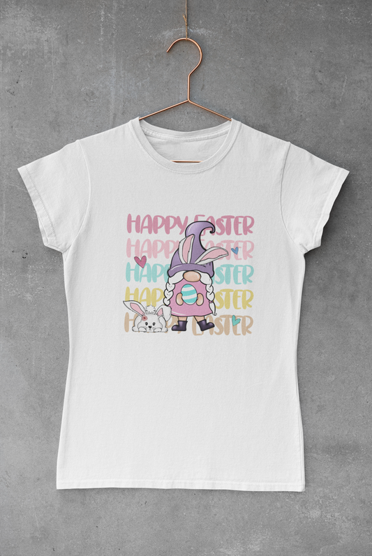 Happy Easter Gnome & Bunny Transfer