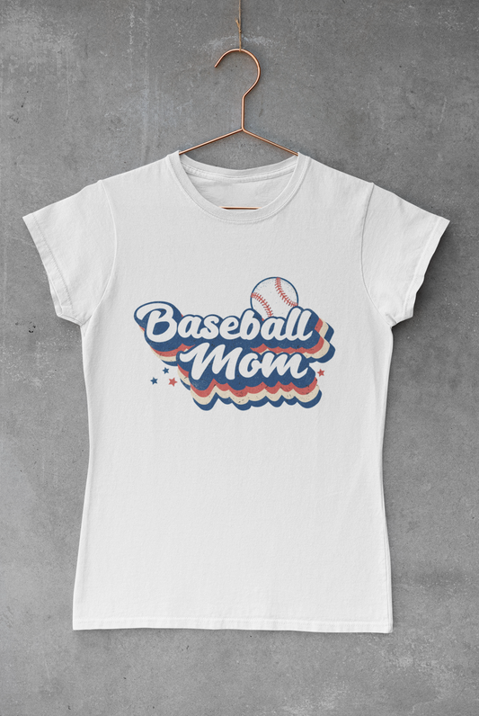 Baseball Mom Retro Transfer