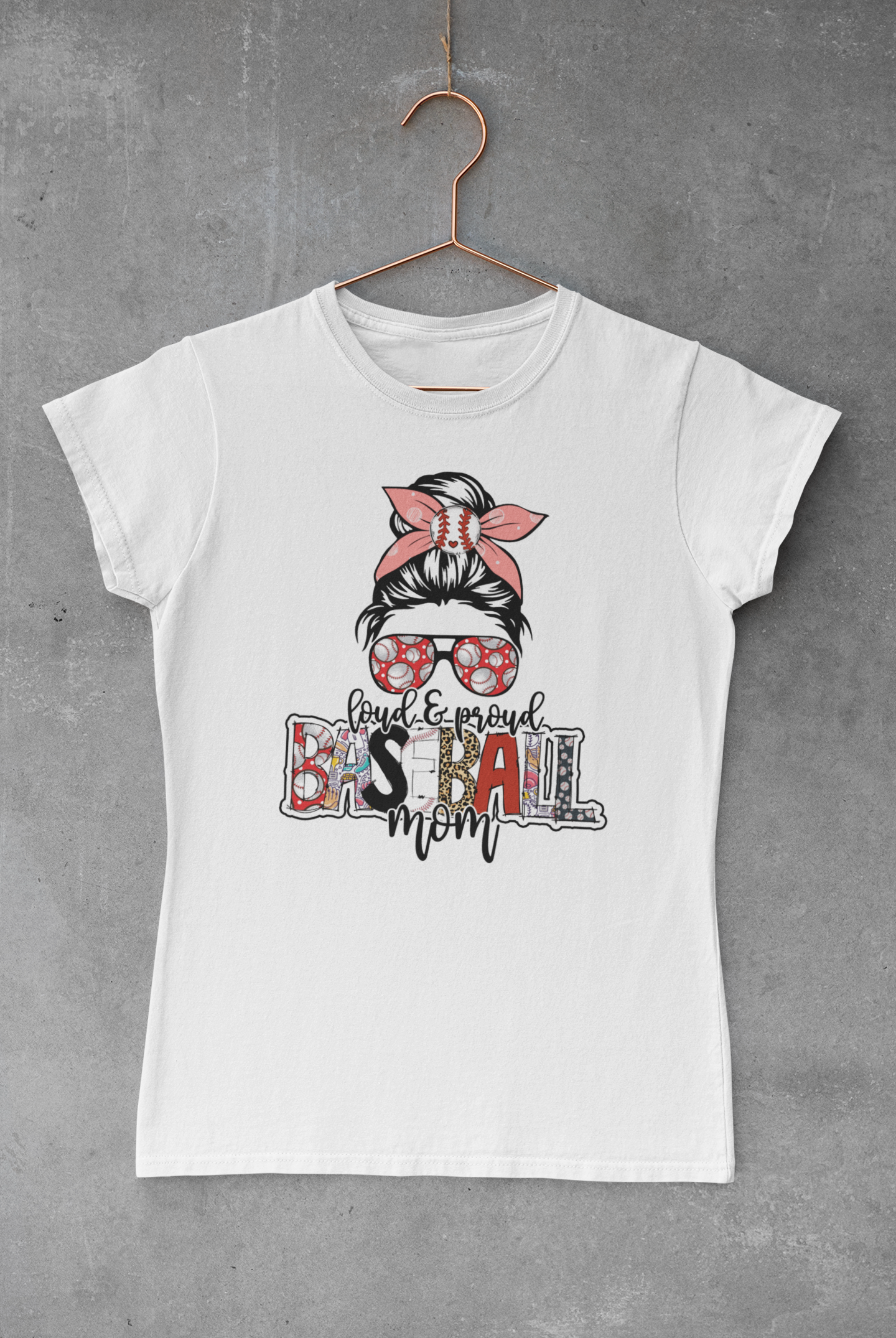 Proud Baseball Mom Bandana Transfer