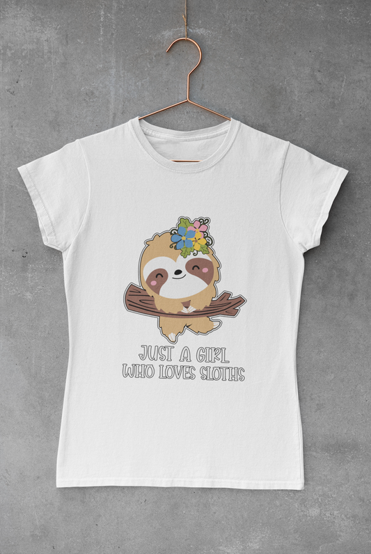 Girl Who Loves Sloths Transfer