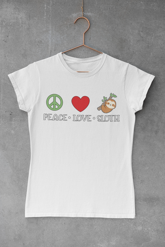Peace Love Sloth Transfer