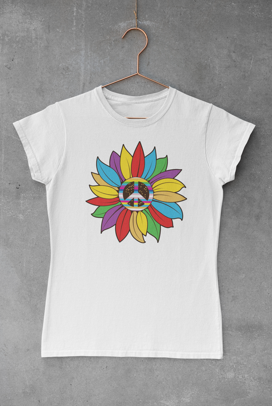 Sunflower Peace Sign Transfer