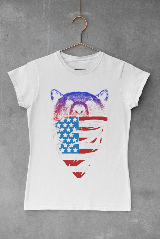 USA Bear Sublimation Transfer