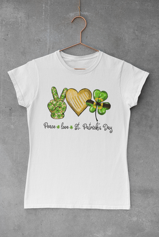 Peace Love St. Patrick Sublimation Transfer