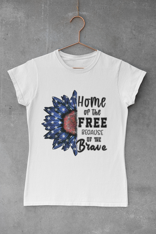 Sunflower Home of the Free Sublimation Transfer