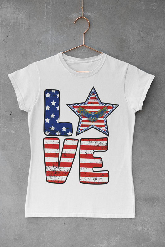 American Eagle Love Sublimation Transfer
