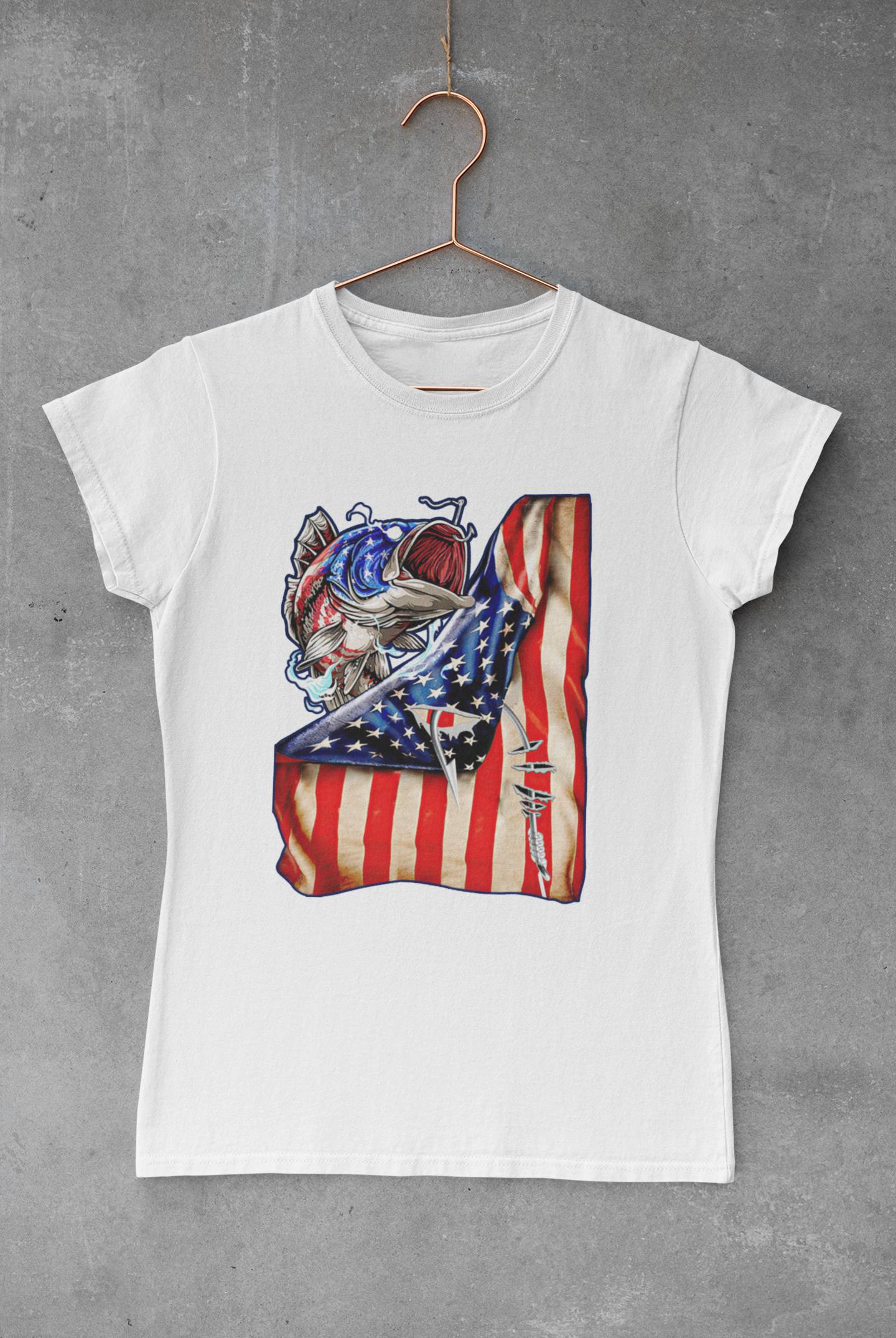 Fish Hook USA Sublimation Transfer