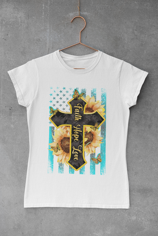 Faith Hope Love Sublimation Transfer