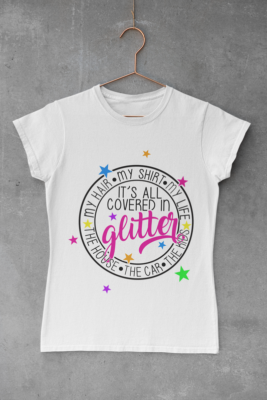 Covered in Glitter Transfer