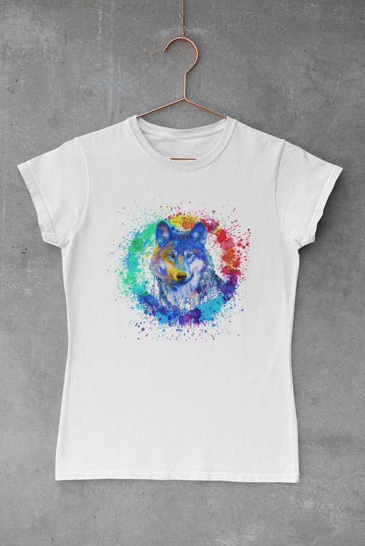 Splatter Paint Wolf Transfer