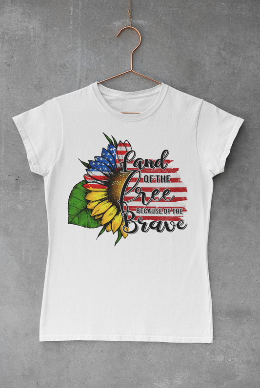 Land of the Free Sunflower Transfer