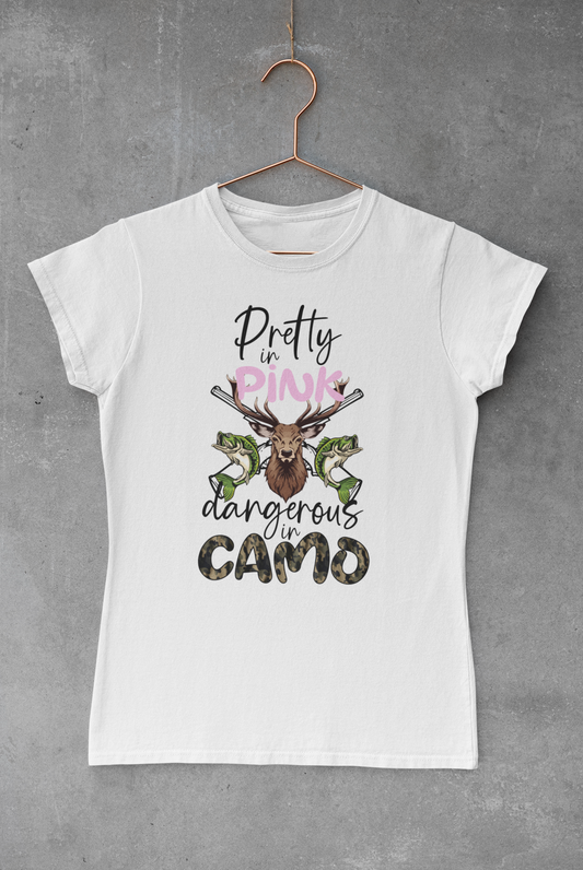 Pretty in Pink & Camo Transfer
