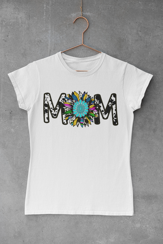 Mom with Sunflower Transfer