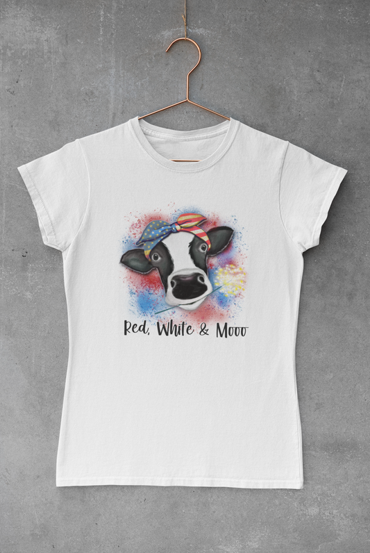 Red, White & Moo Cow Transfer