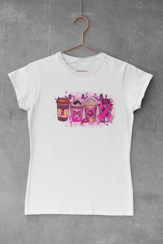 Pink Ribbon Coffee Transfer