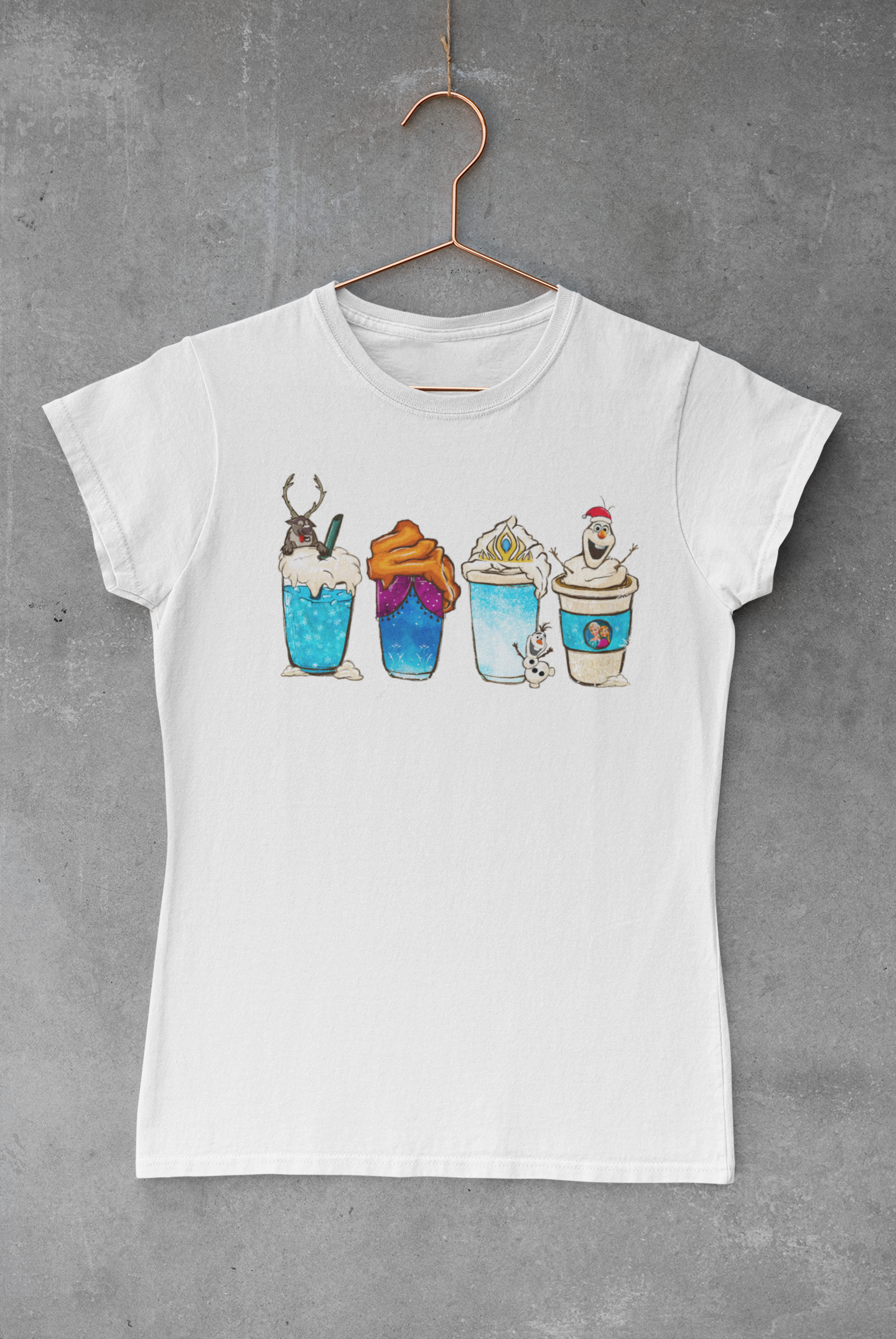 Frozen Christmas Coffee Olaf Cup Transfer