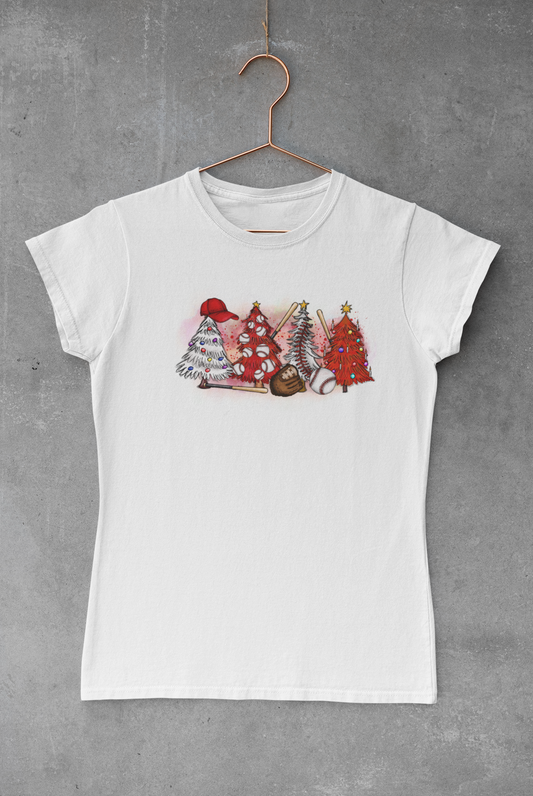Baseball Christmas Tree Transfer