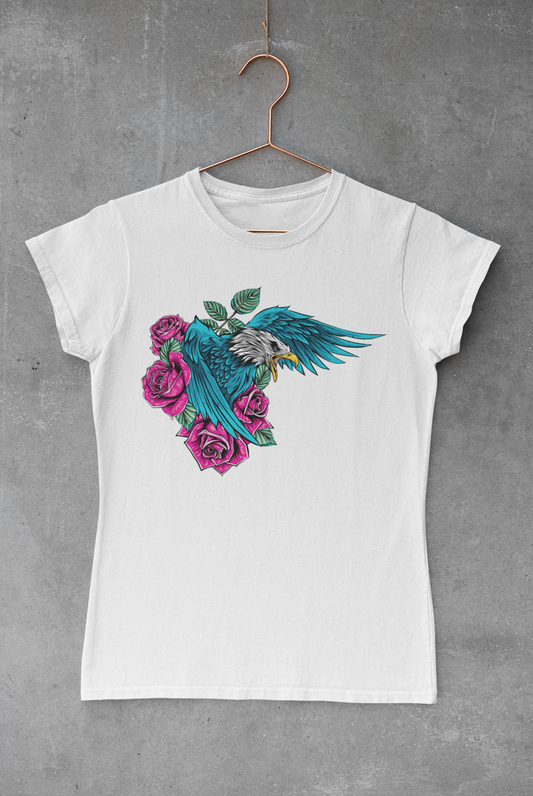 Eagle with Roses Transfer