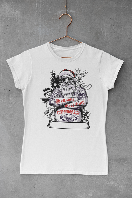 Tattooed Santa Transfer