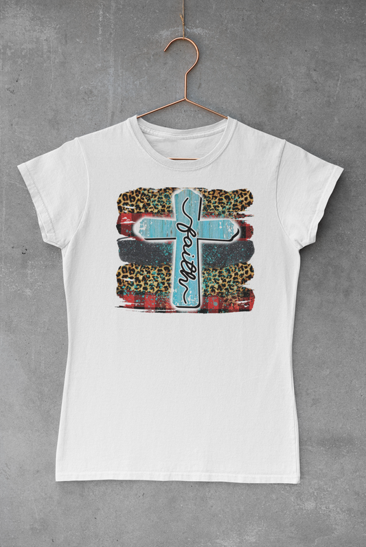 Faith Leopard Buffalo Brush Stroke Transfer