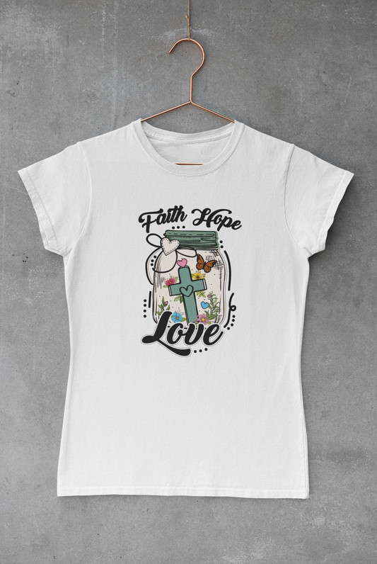 Faith Hope Love Jar Transfer