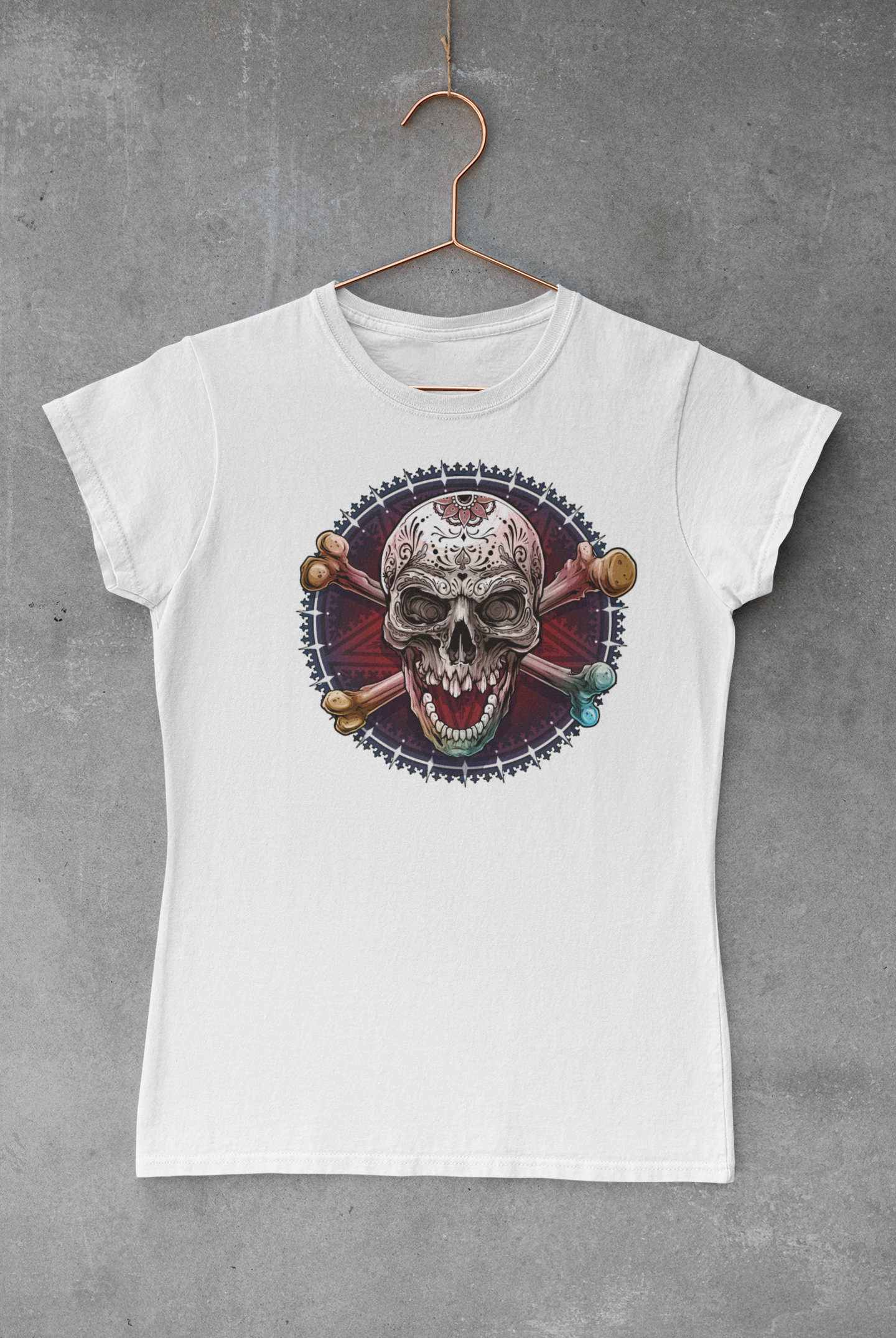 Ombre Skull Transfer