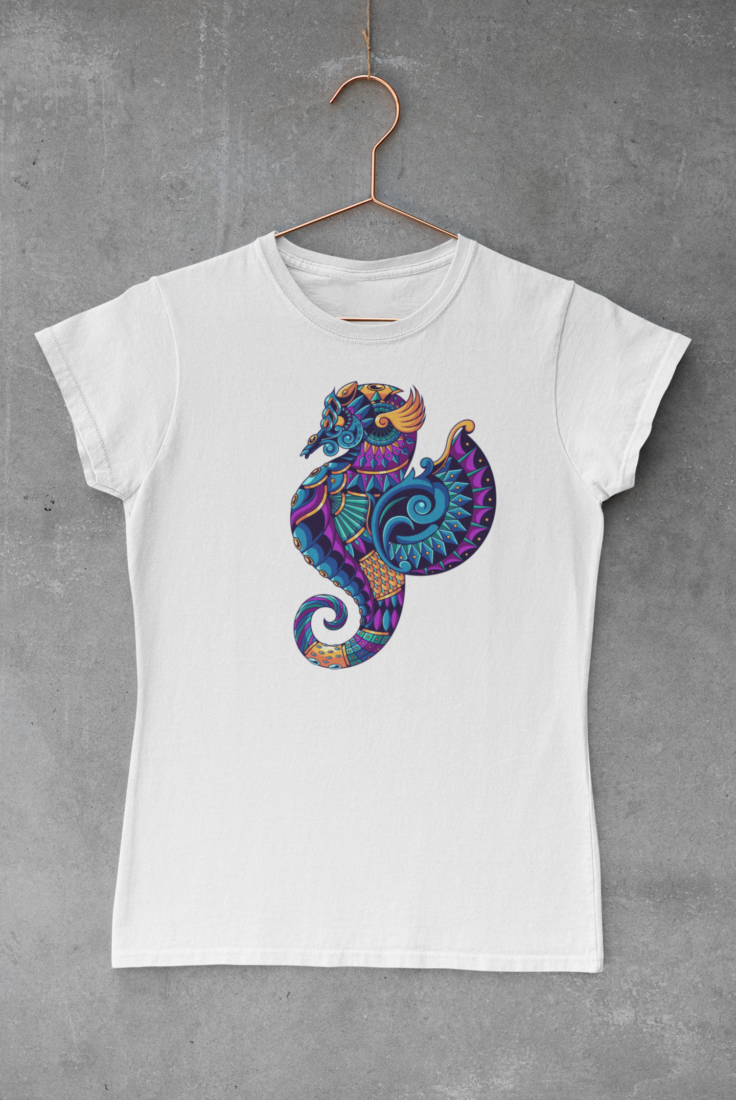 Sea Horse Mandala Transfer