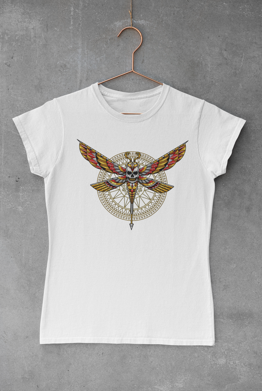 Dragon Fly Skull Transfer