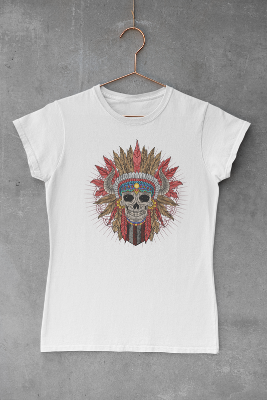 Feather Skull Transfer