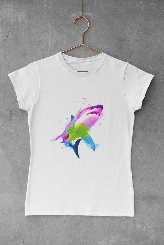 Shark Watercolor Transfer