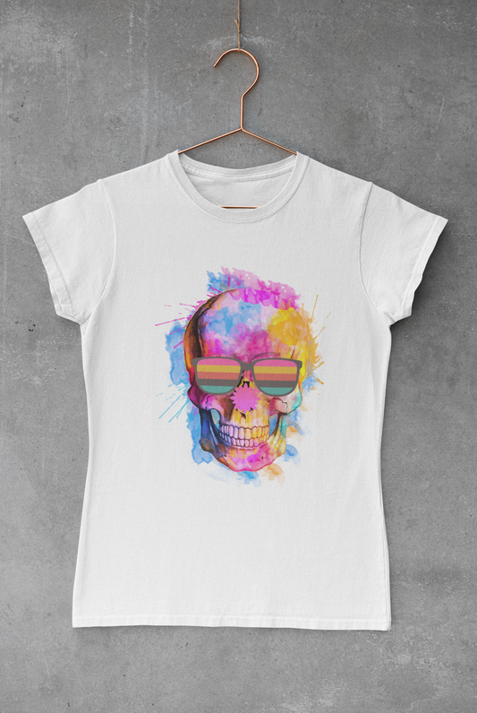 Skull Watercolor Transfer